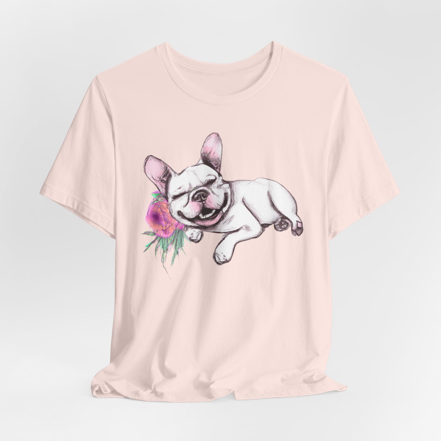 Frenchie with a Rose