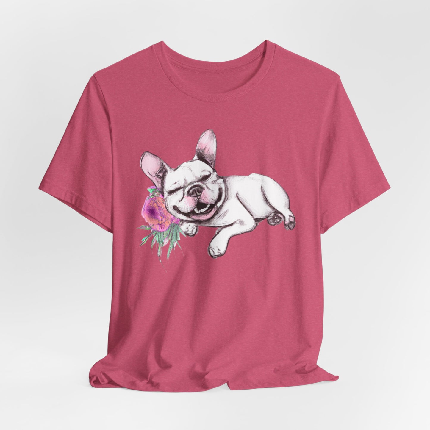 Frenchie with a Rose