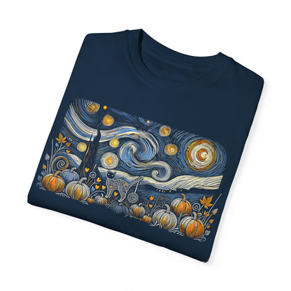 Halloween Starry Night - Field Cat