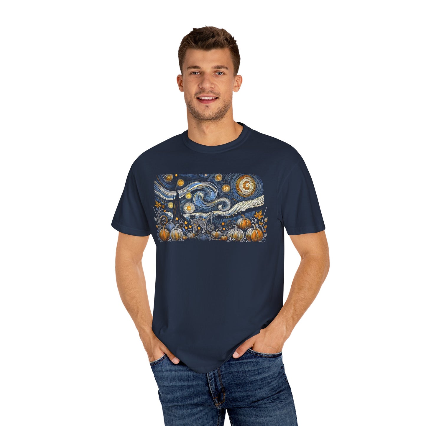 Halloween Starry Night - Field Cat