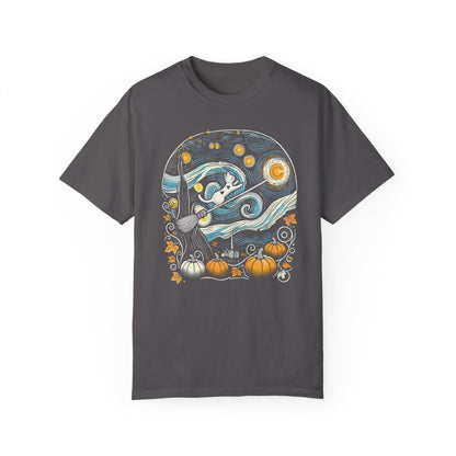 Halloween Starry Night - Broom Cat