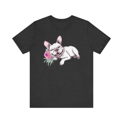 Frenchie with a Rose