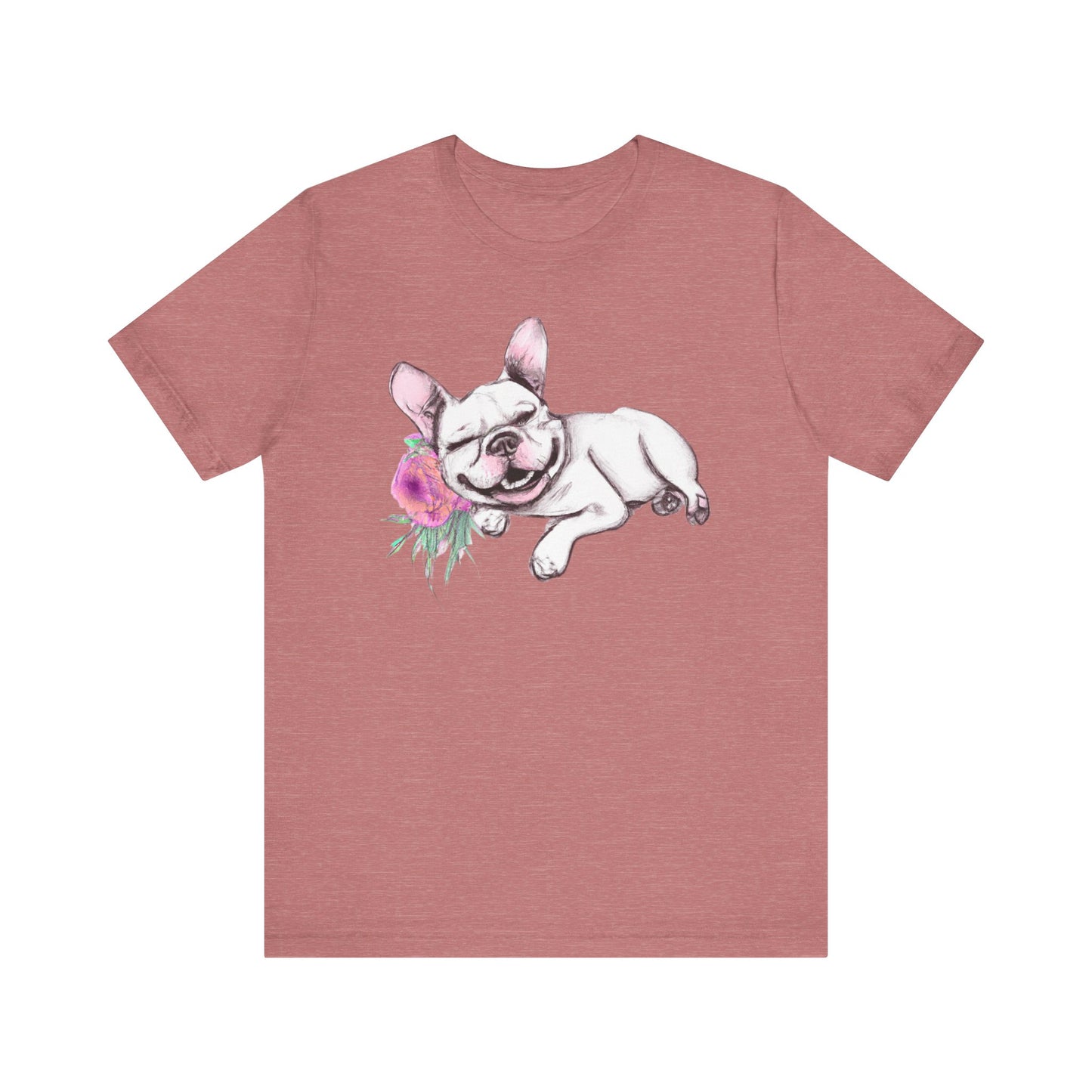 Frenchie with a Rose