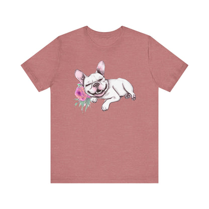 Frenchie with a Rose
