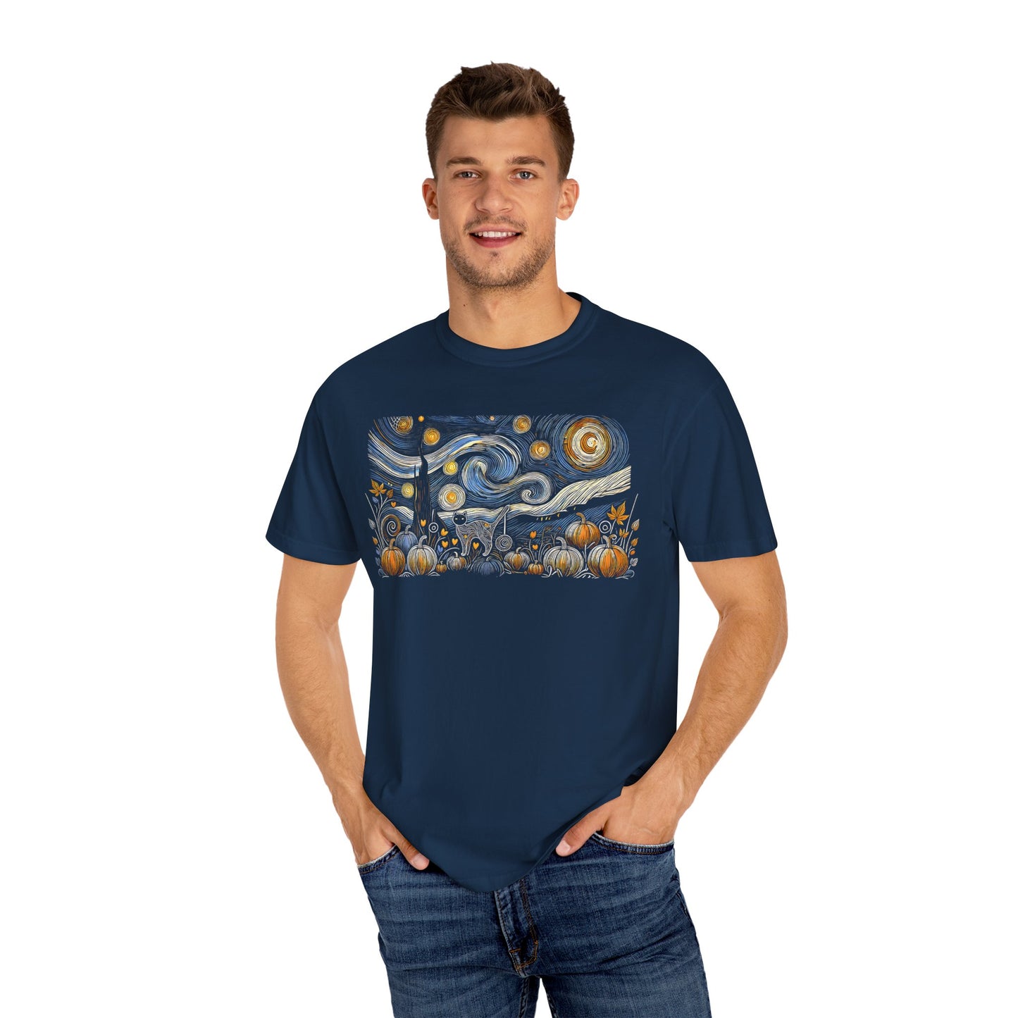 Halloween Starry Night - Field Cat