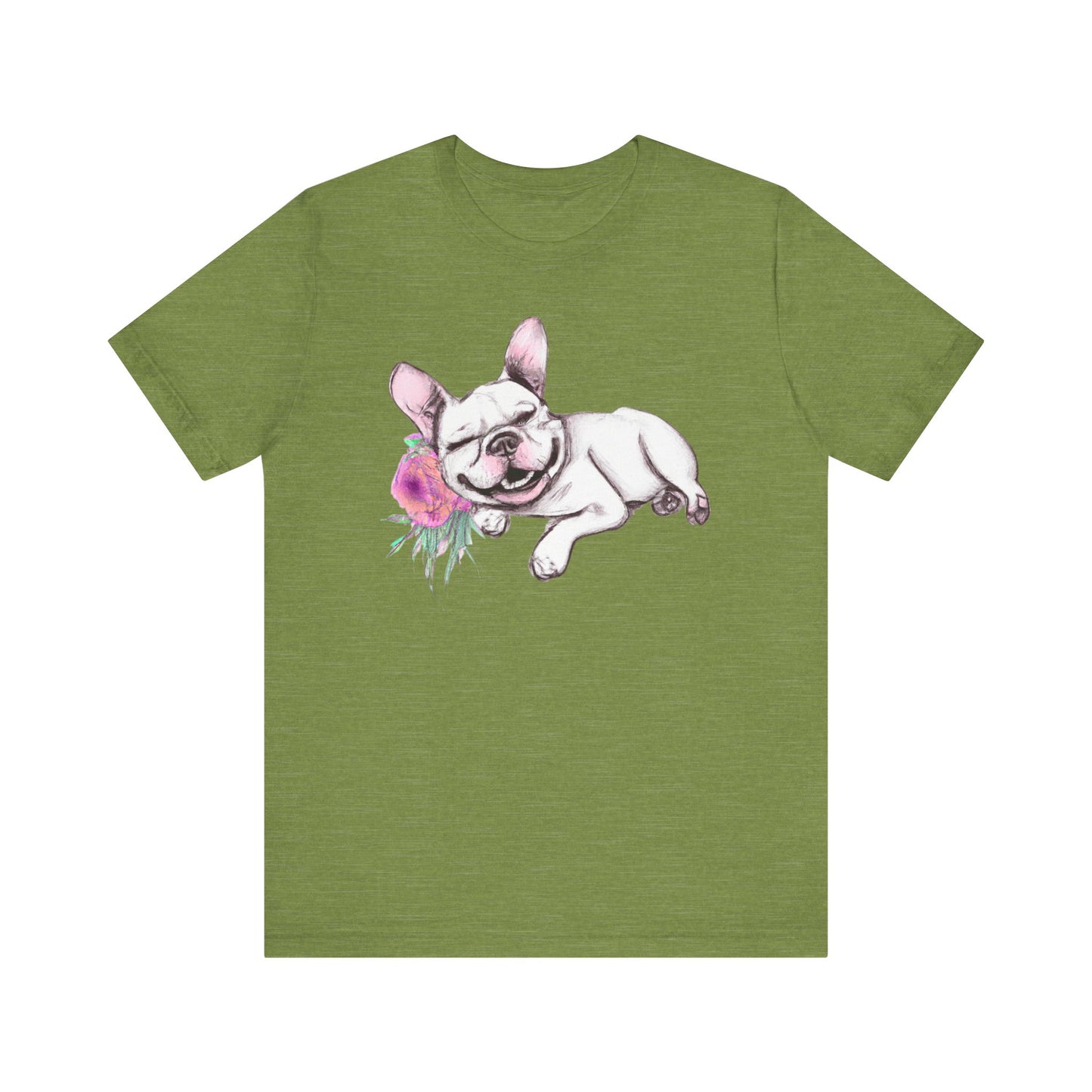 Frenchie with a Rose