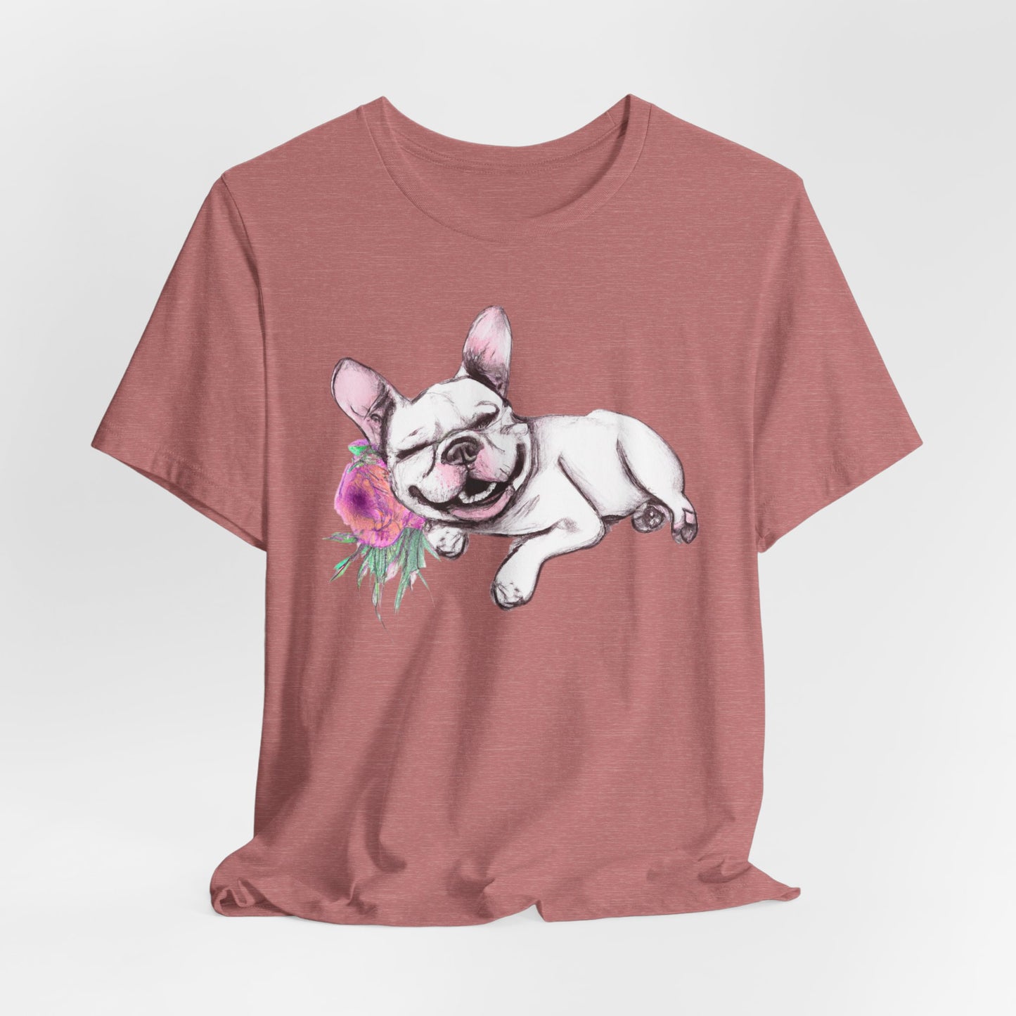 Frenchie with a Rose
