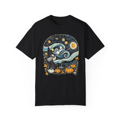 Halloween Starry Night - Broom Cat