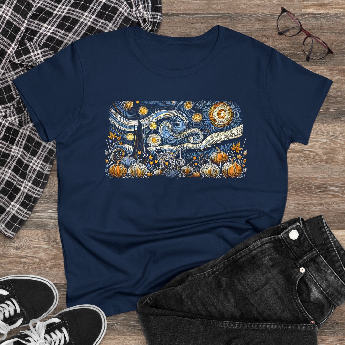 Starry Night - Field Cat