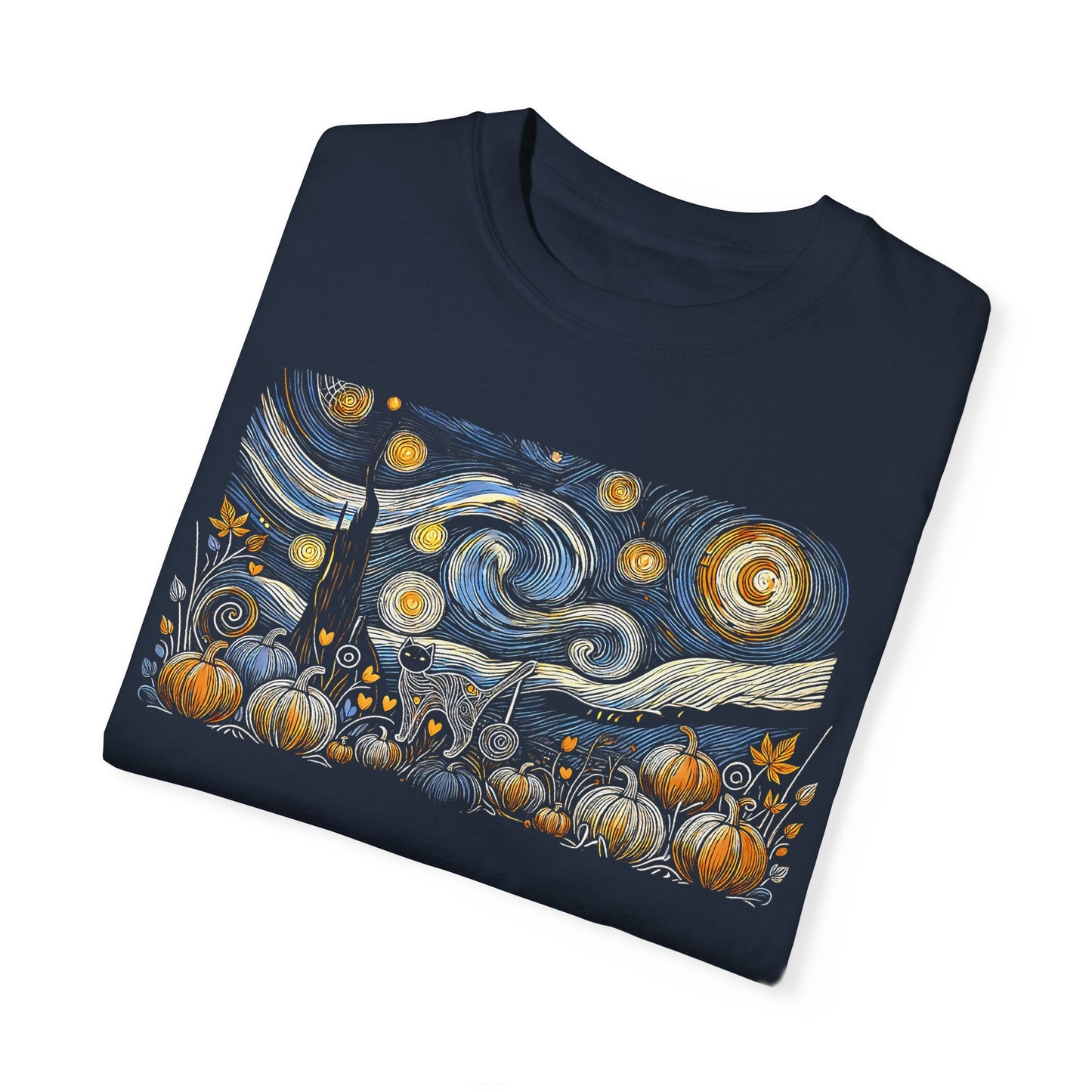 Halloween Starry Night - Field Cat
