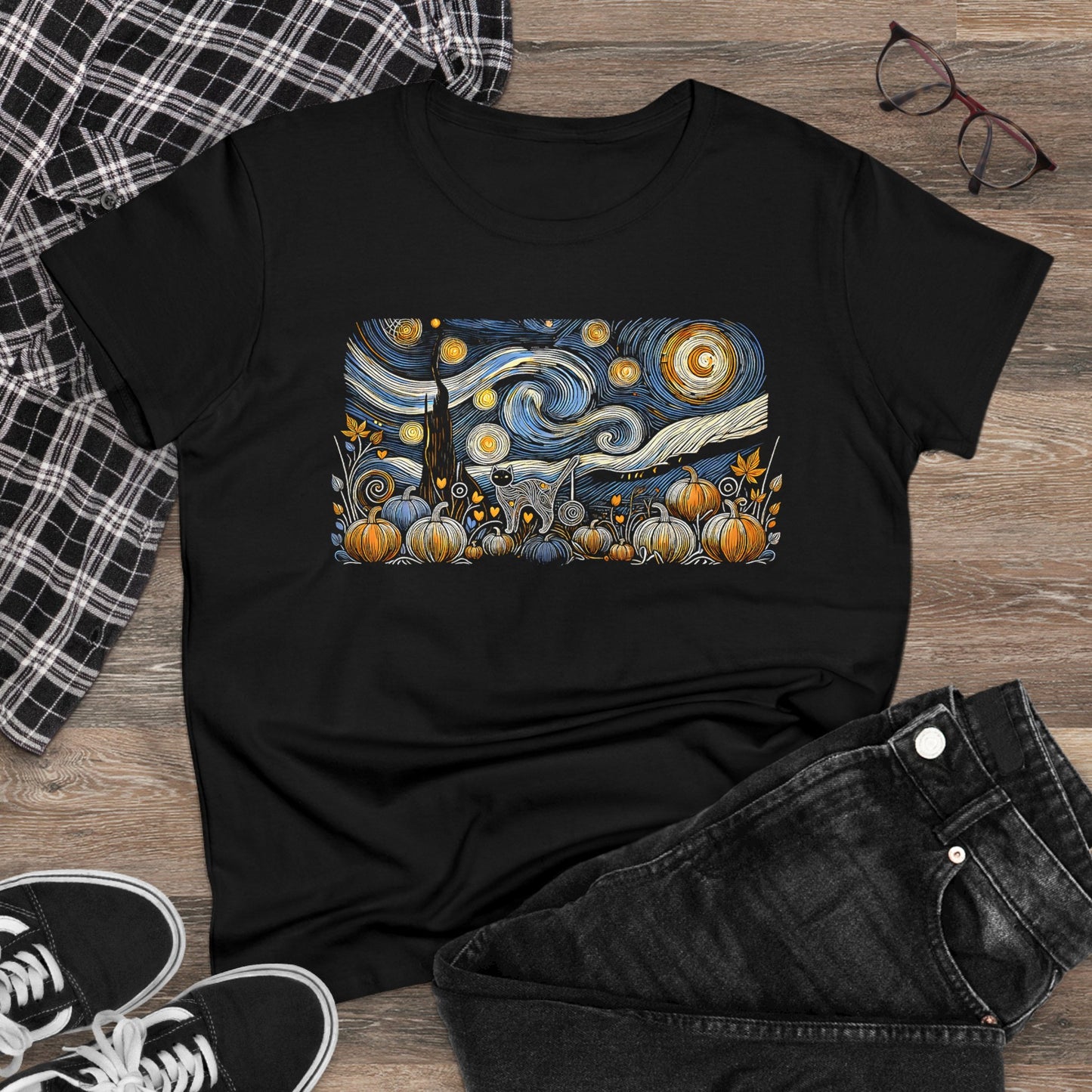 Starry Night - Field Cat