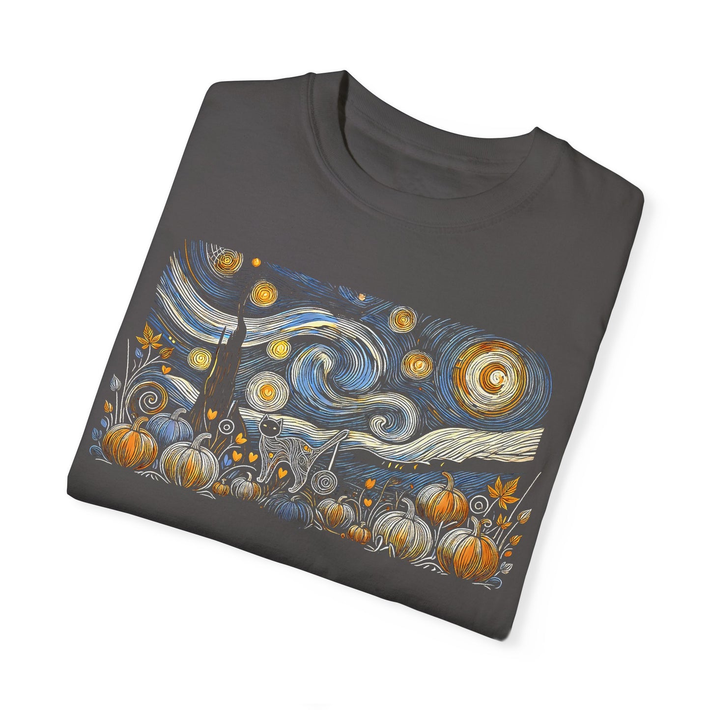 Halloween Starry Night - Field Cat