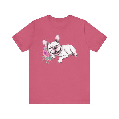 Frenchie with a Rose