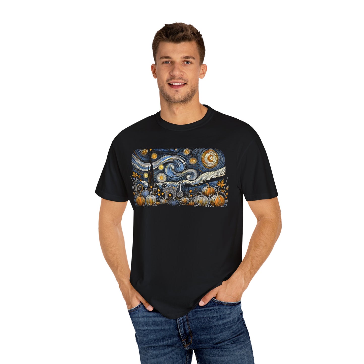 Halloween Starry Night - Field Cat