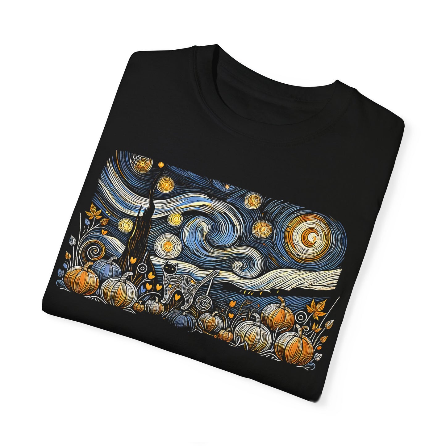 Halloween Starry Night - Field Cat