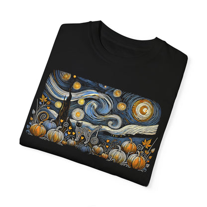 Halloween Starry Night - Field Cat