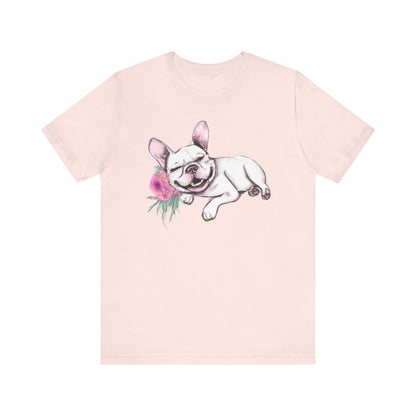 Frenchie with a Rose