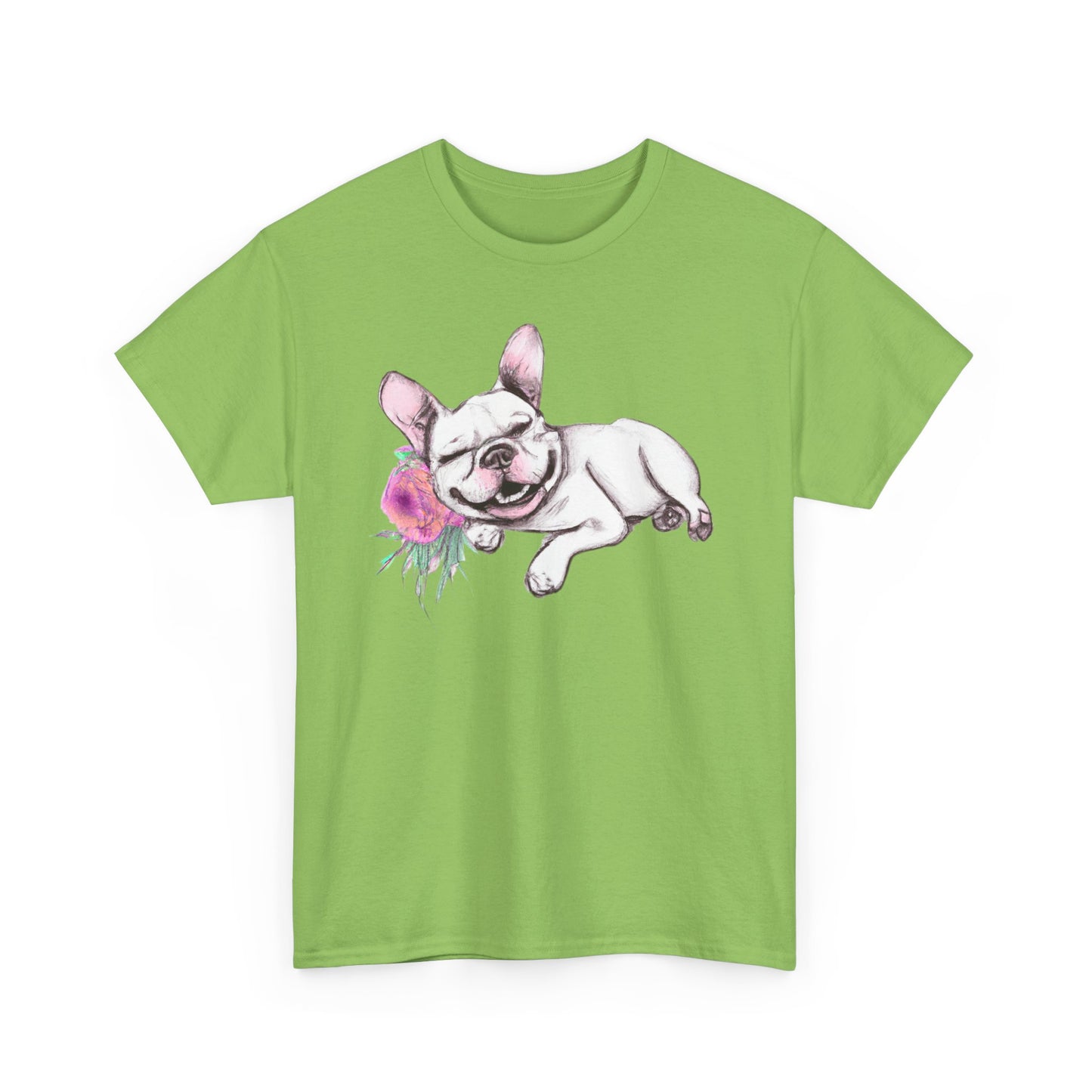 Frenchie with a Rose