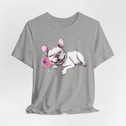 Frenchie with a Rose