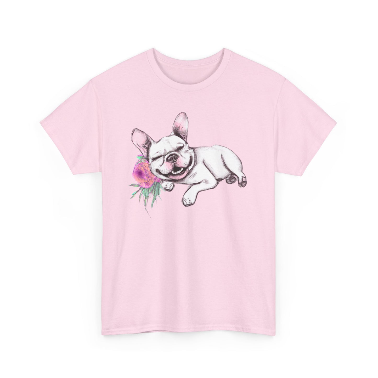 Frenchie with a Rose