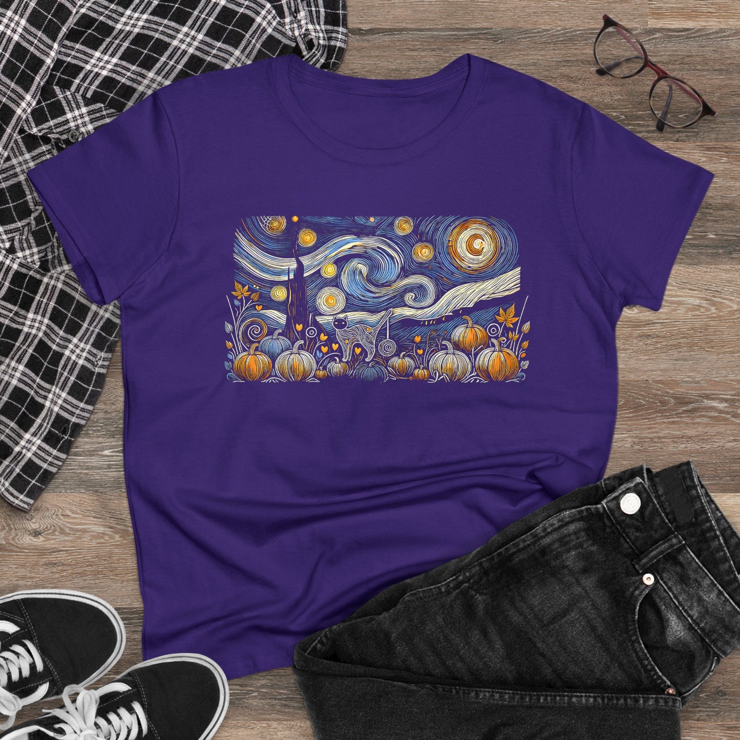 Starry Night - Field Cat