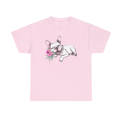 Frenchie with a Rose