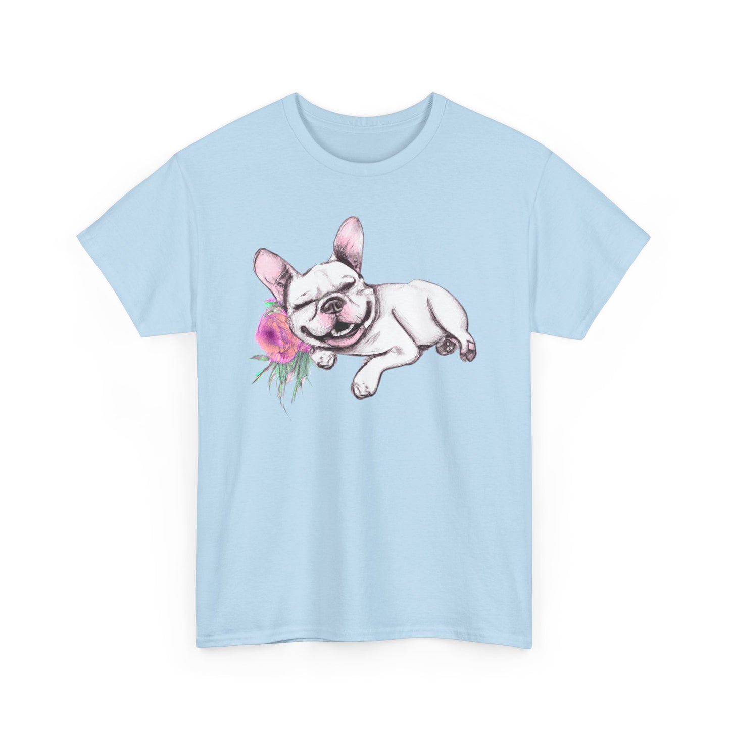 Frenchie with a Rose