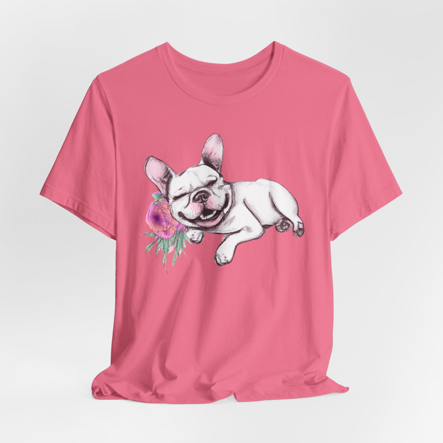 Frenchie with a Rose