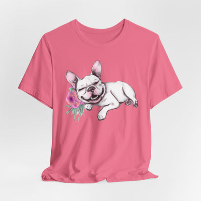 Frenchie with a Rose