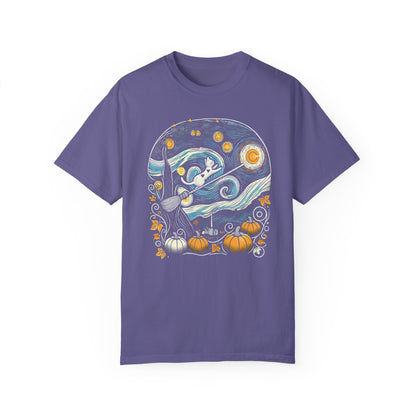 Halloween Starry Night - Broom Cat
