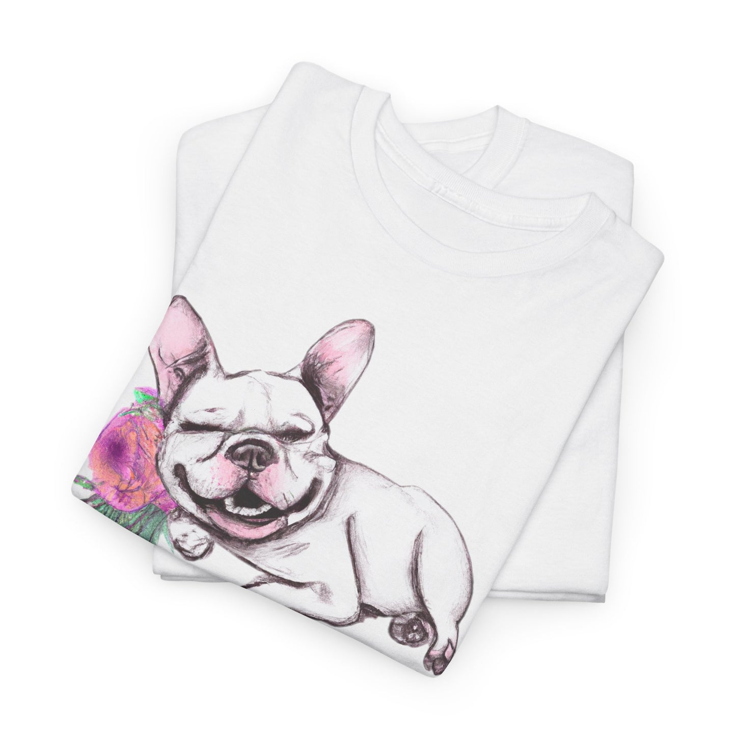 Frenchie with a Rose