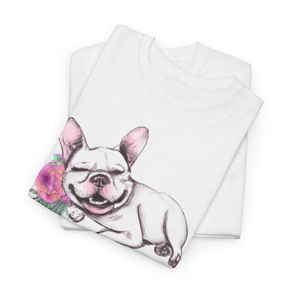 Frenchie with a Rose