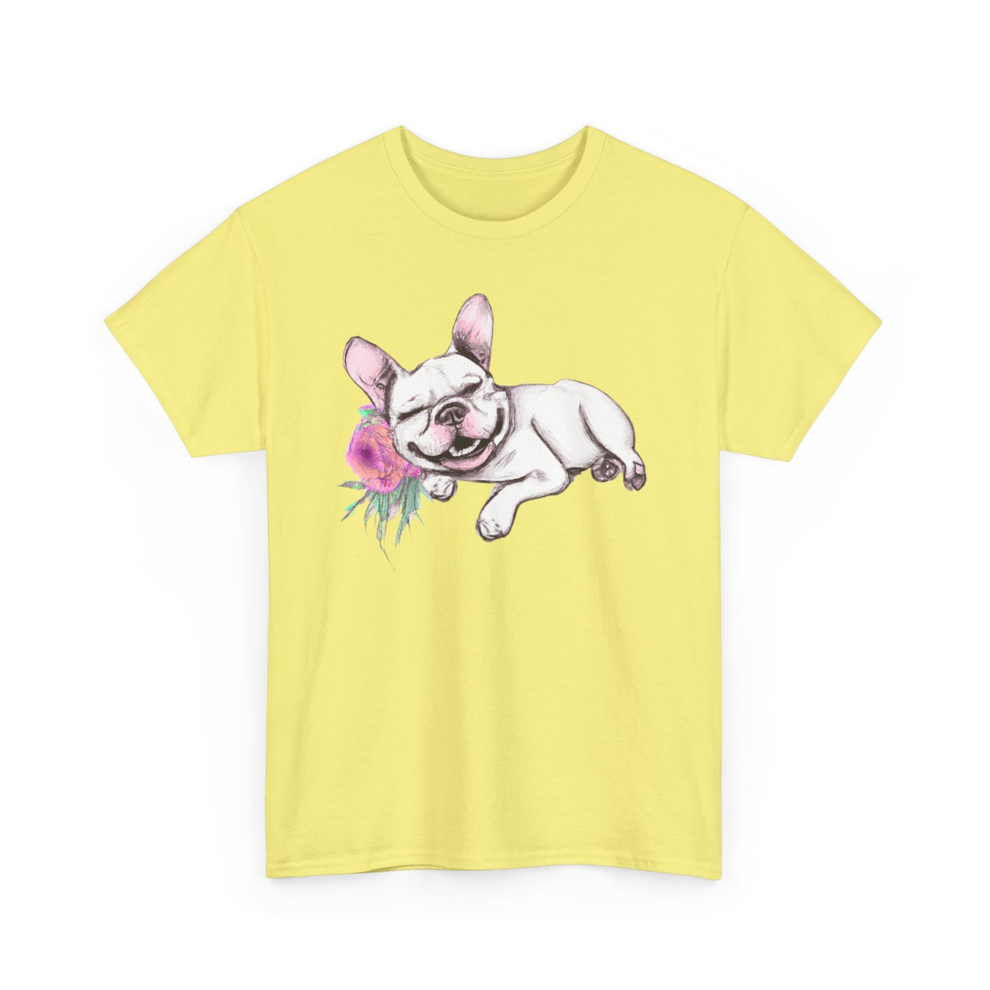 Frenchie with a Rose