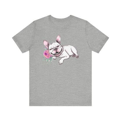 Frenchie with a Rose