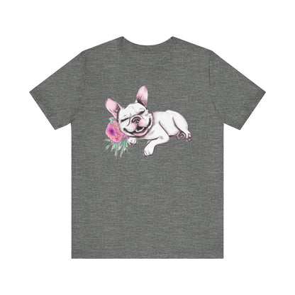 Frenchie with a Rose