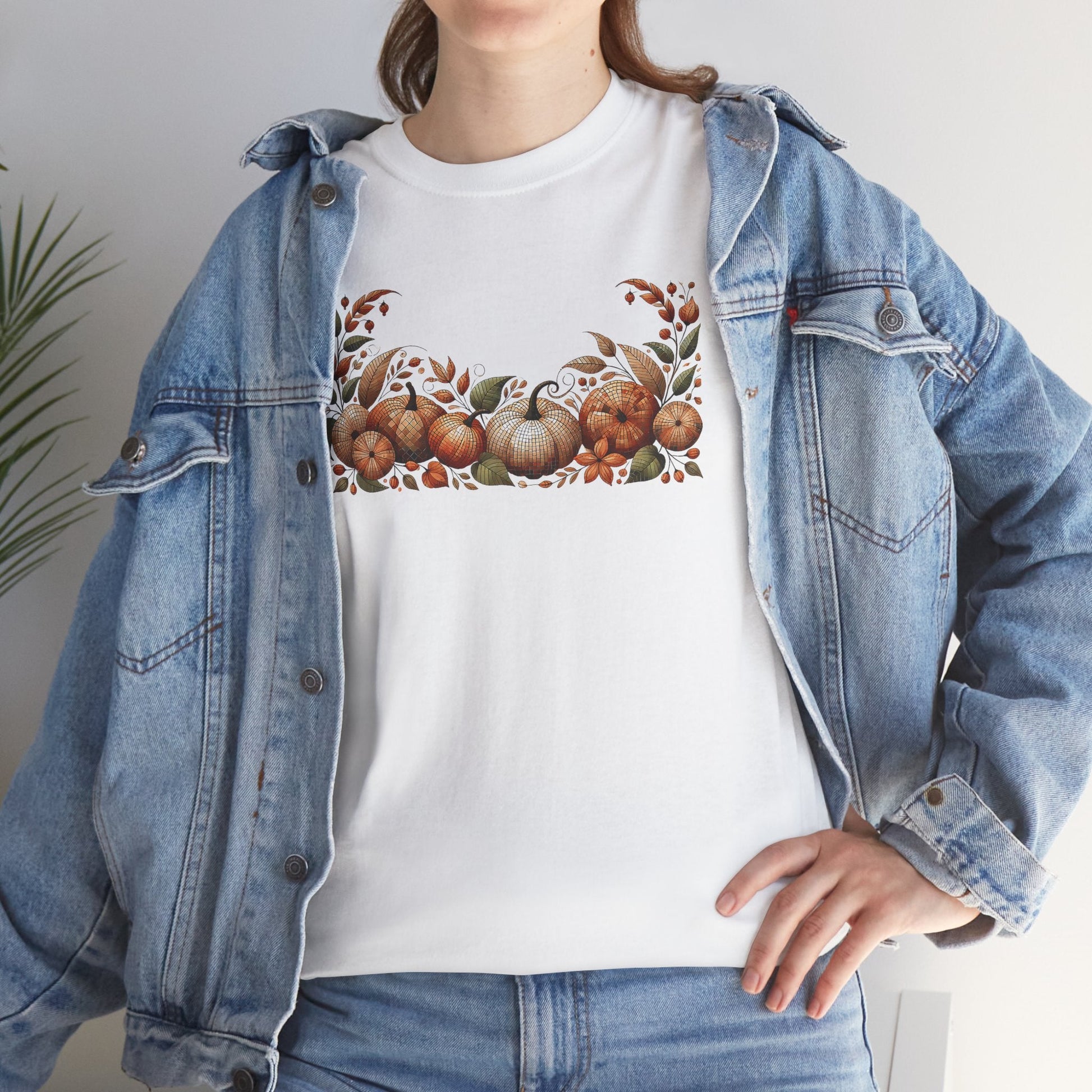 Artistic Mosaic Pumpkins Tee - WhimsyInkWear
