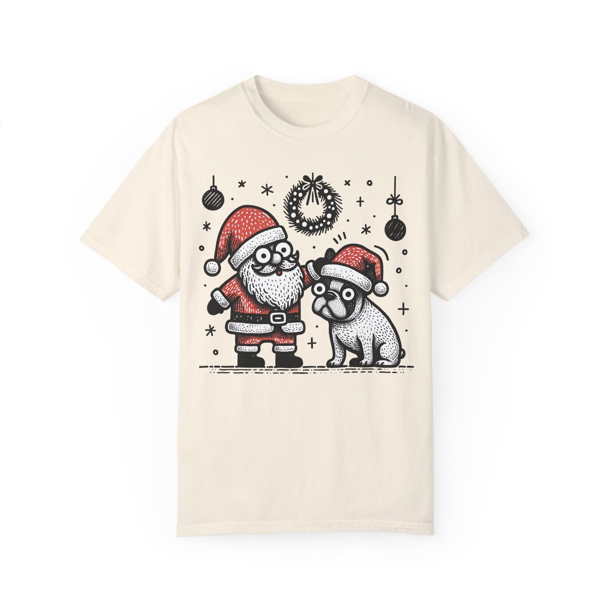 Bugaboo Santa and Frenchie - WhimsyInkWear