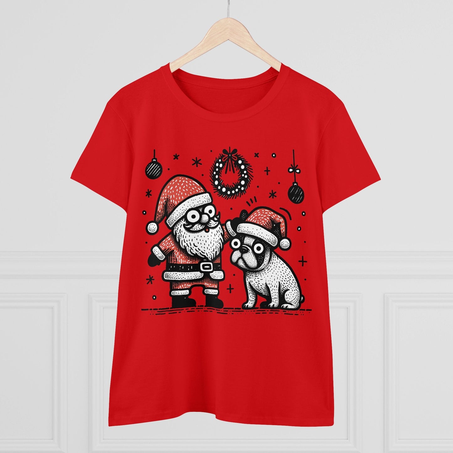 Bugaboo Santa and Frenchie - WhimsyInkWear