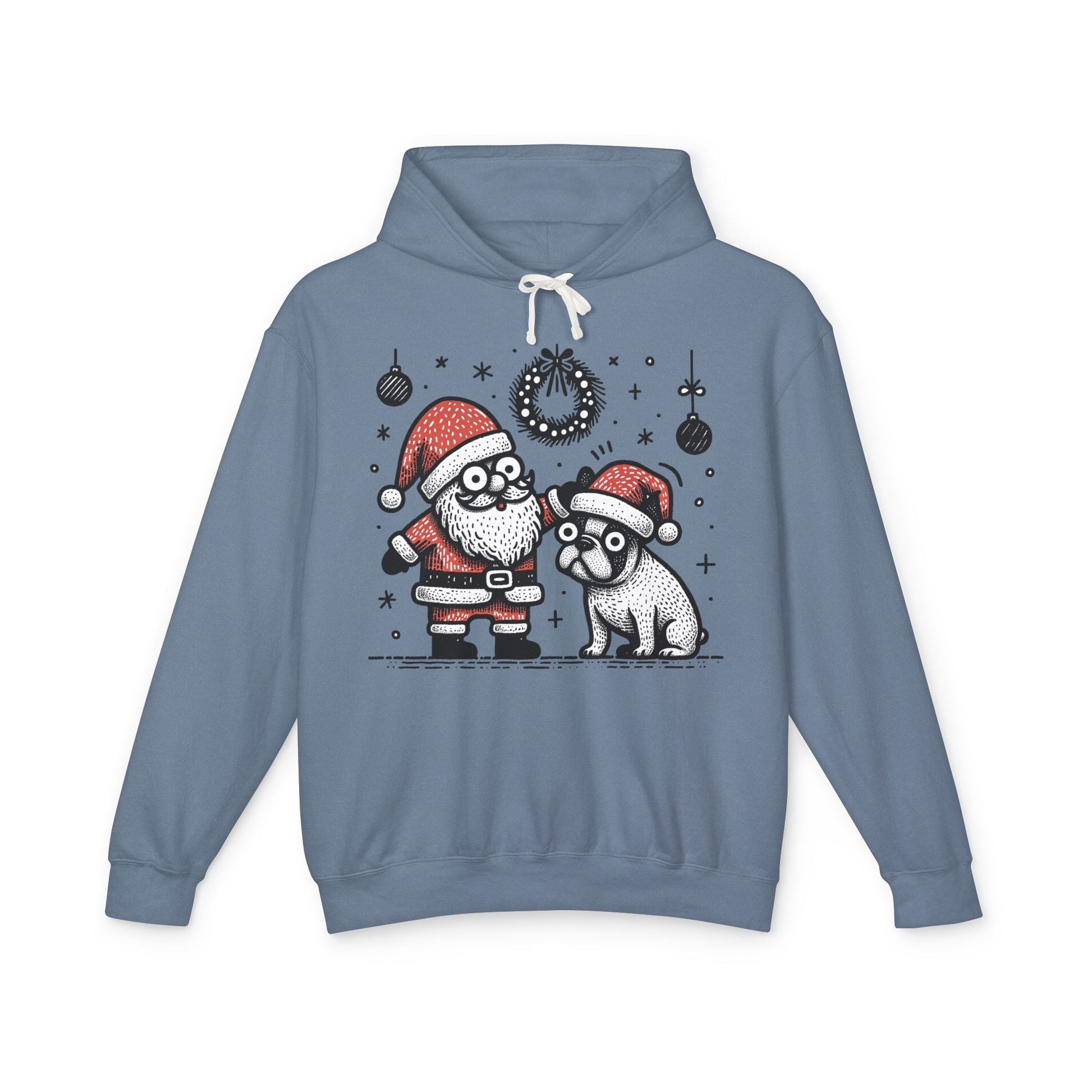 Bugaboo Santa and Frenchie - WhimsyInkWear
