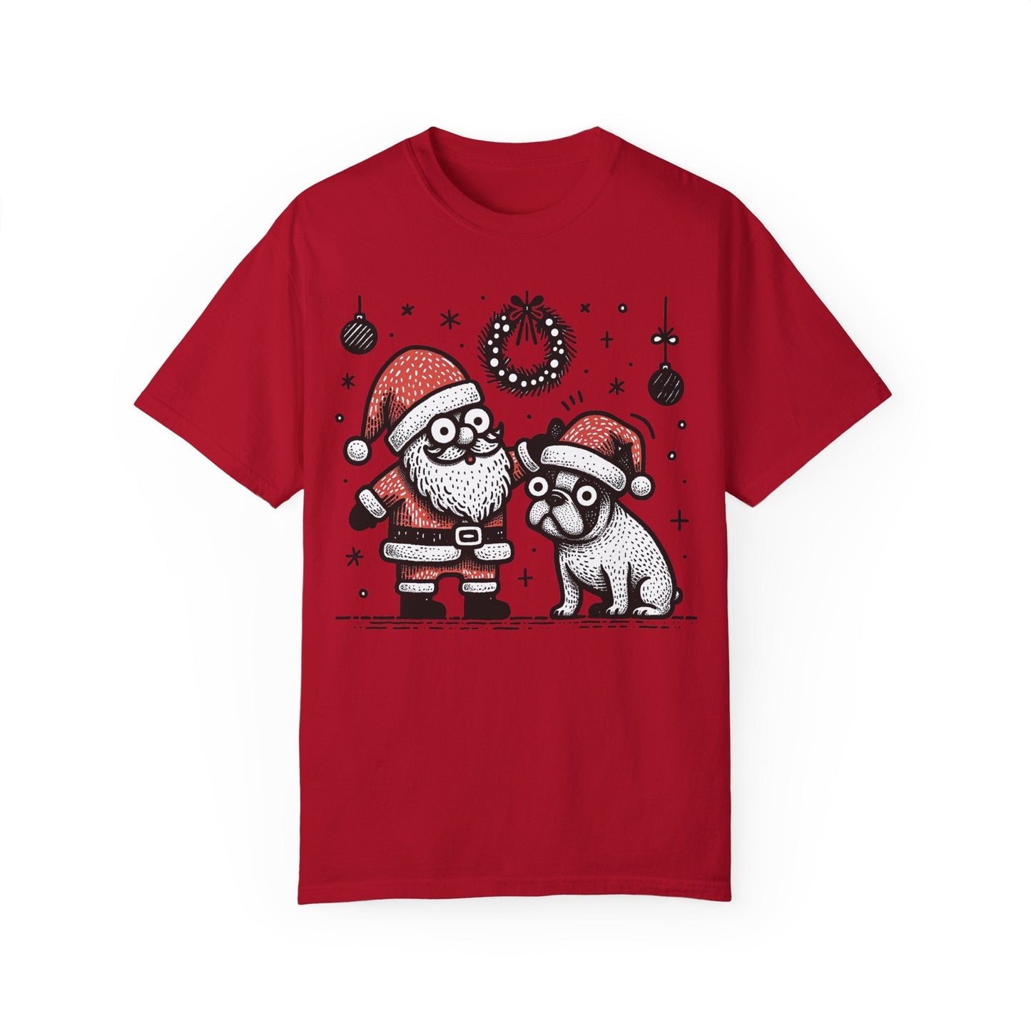 Bugaboo Santa and Frenchie - WhimsyInkWear