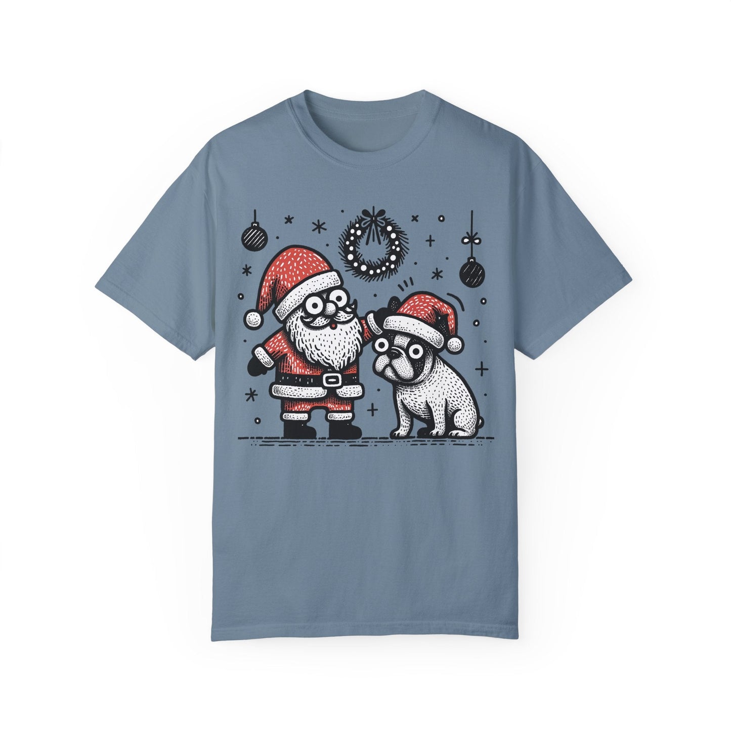 Bugaboo Santa and Frenchie - WhimsyInkWear