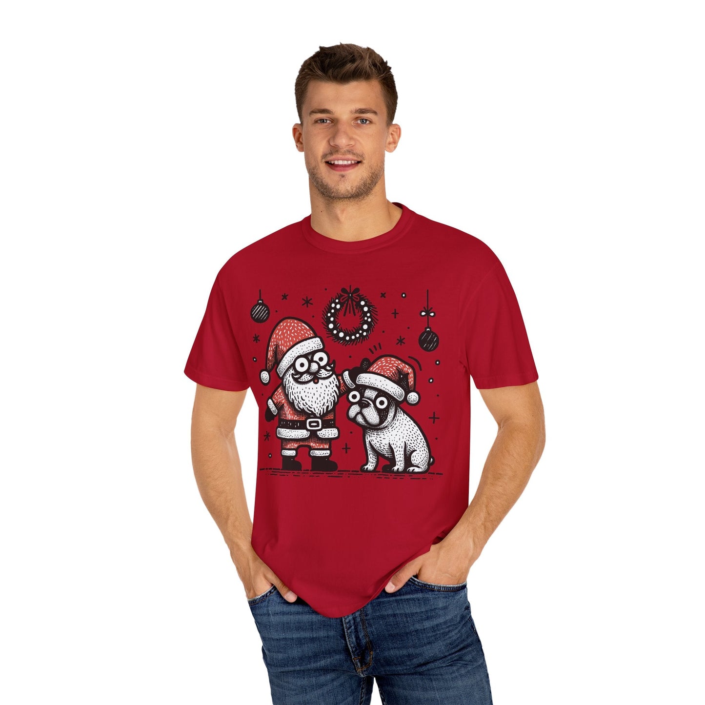 Bugaboo Santa and Frenchie - WhimsyInkWear