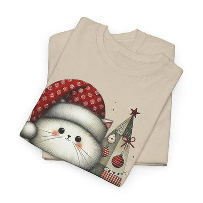 Christmas Poofball Kitty - WhimsyInkWear