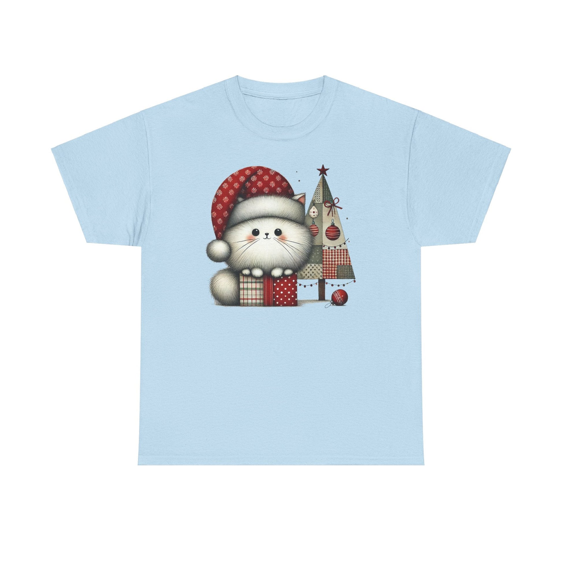 Christmas Poofball Kitty - WhimsyInkWear