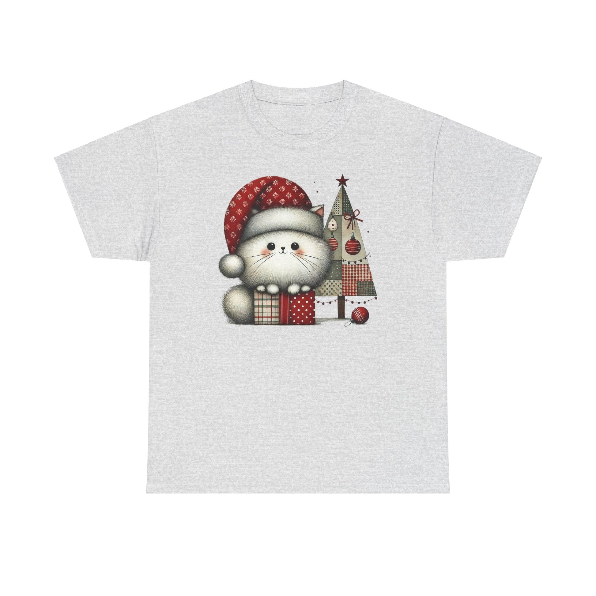 Christmas Poofball Kitty - WhimsyInkWear