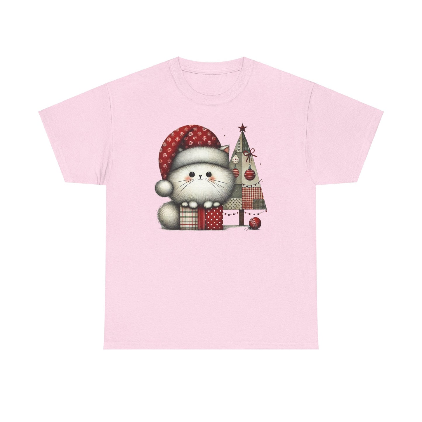 Christmas Poofball Kitty - WhimsyInkWear