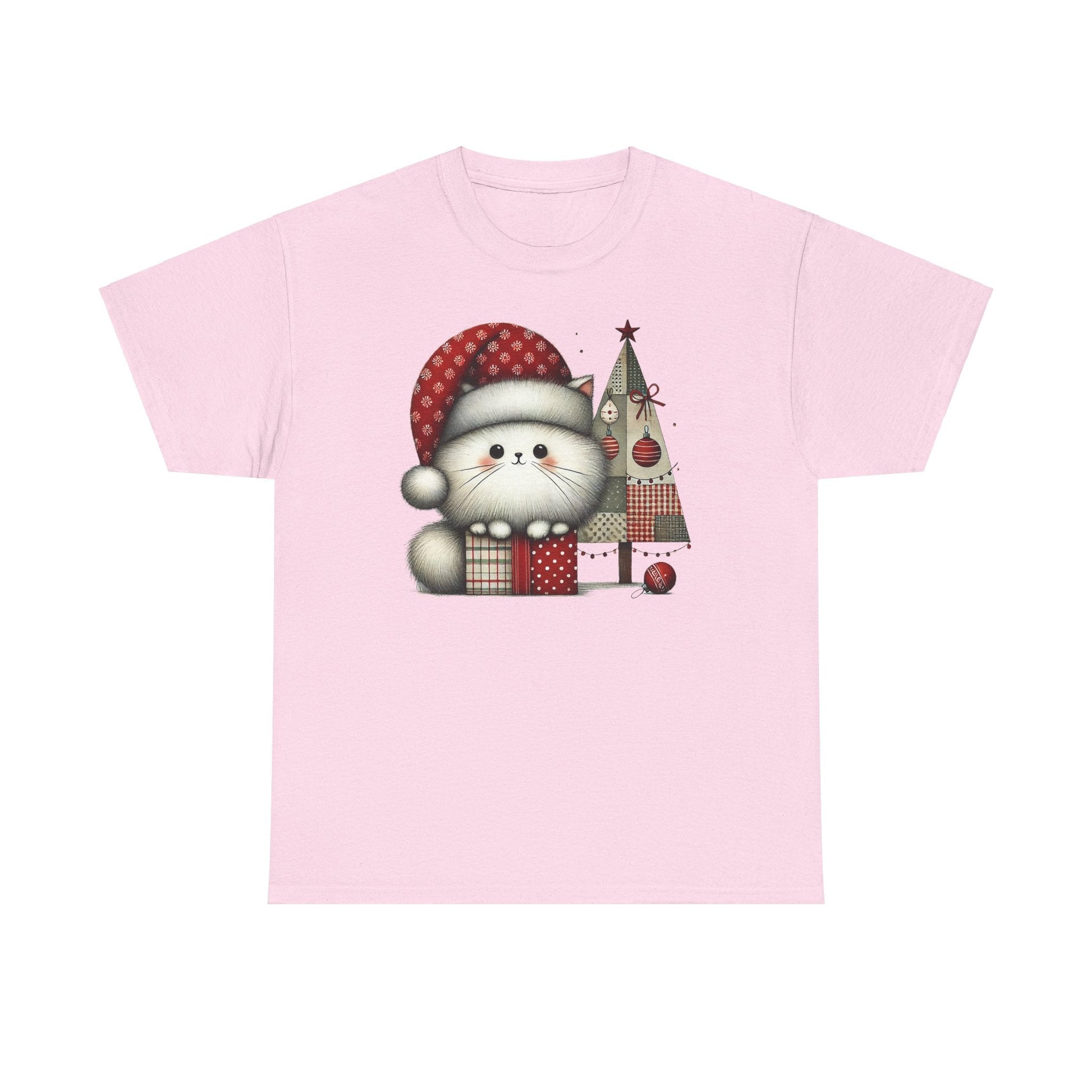 Christmas Poofball Kitty - WhimsyInkWear