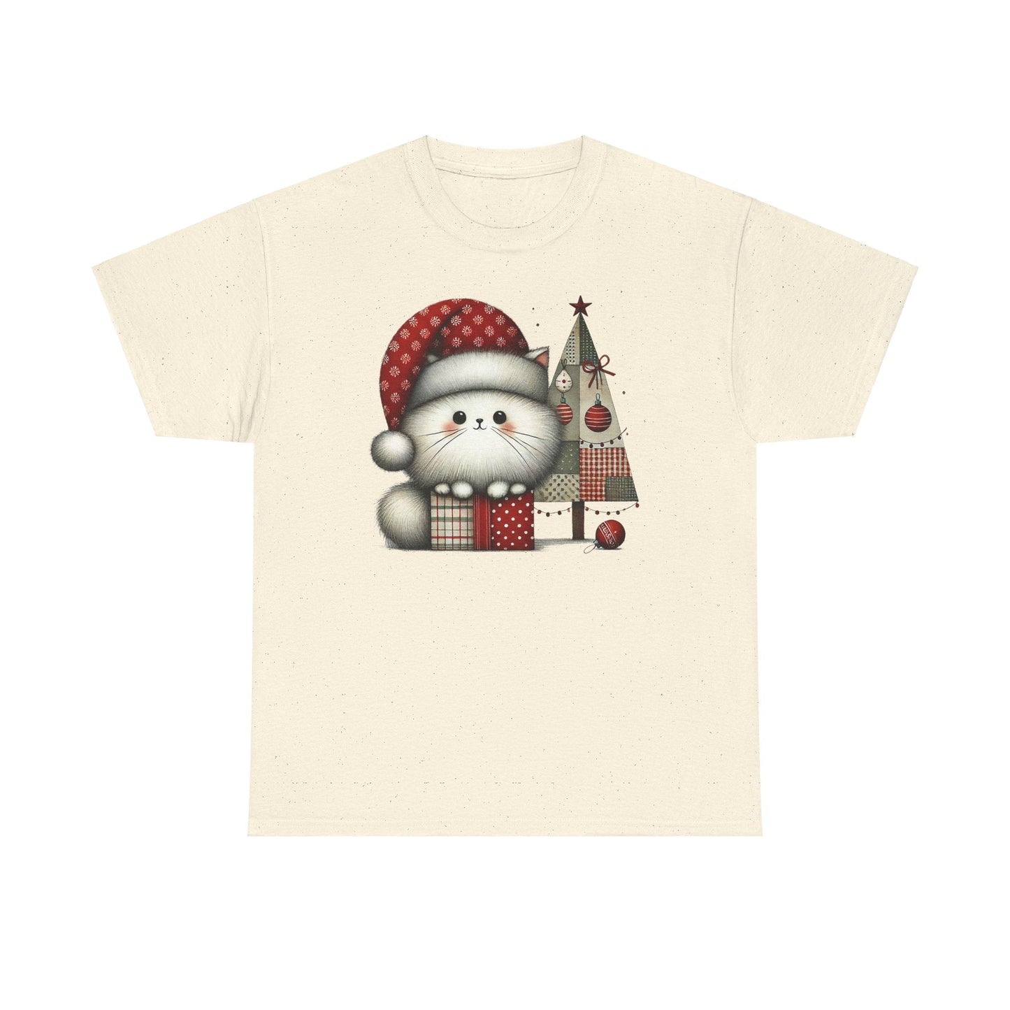 Christmas Poofball Kitty - WhimsyInkWear