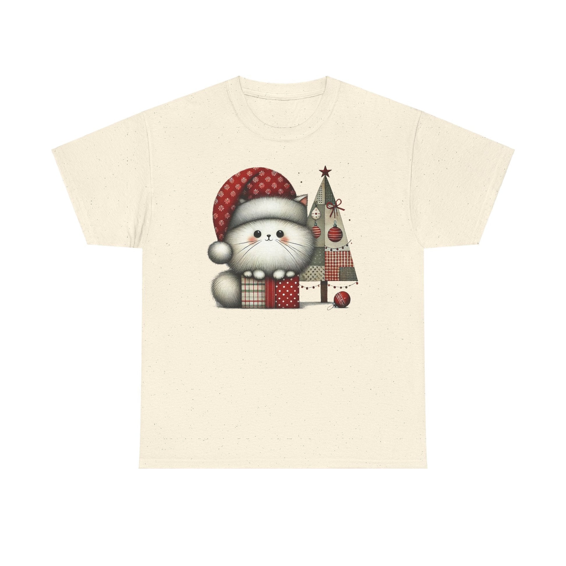 Christmas Poofball Kitty - WhimsyInkWear