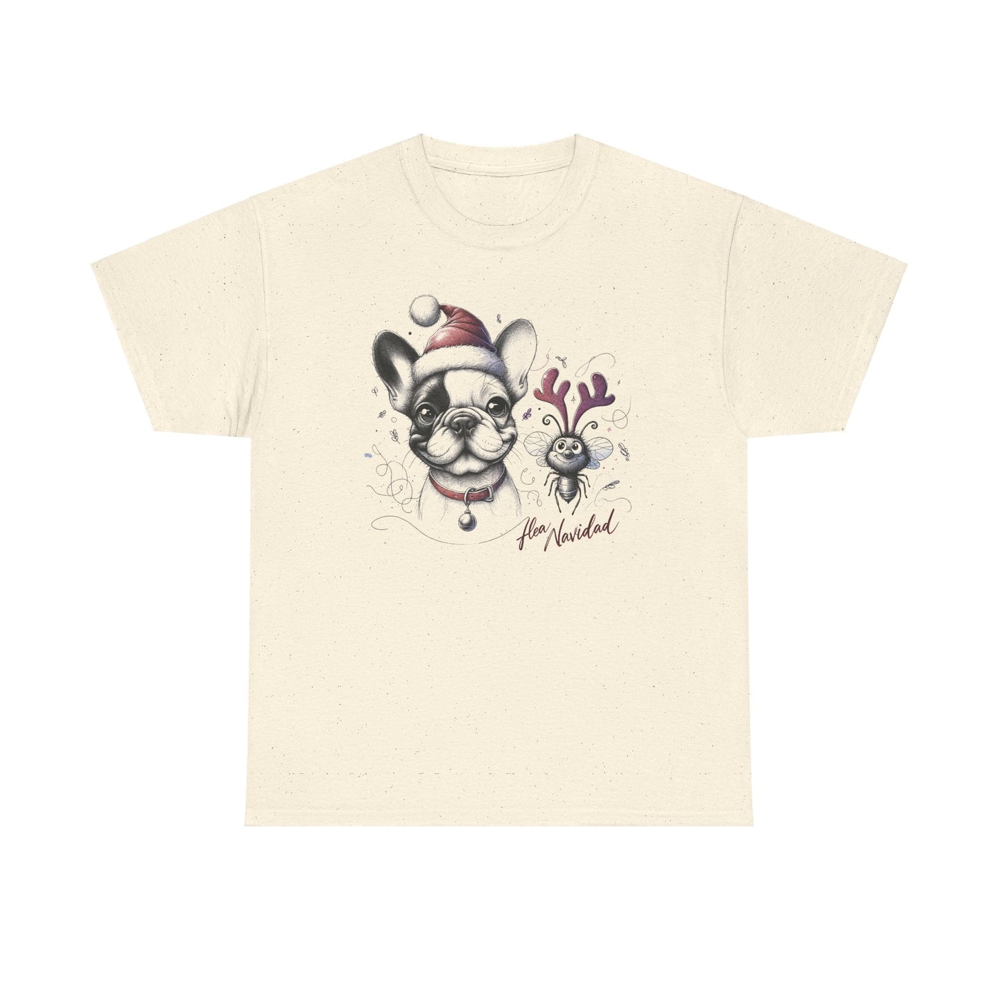 "Flea Navidad" Frenchie - WhimsyInkWear